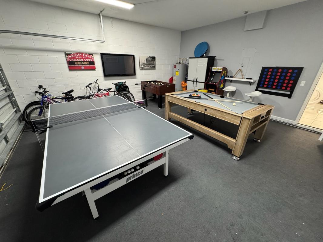 Well equipped games room
