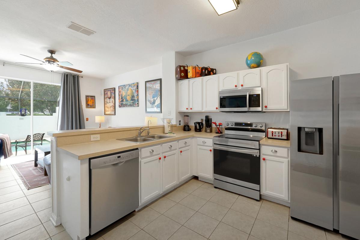 Kitchen is fully stocked.