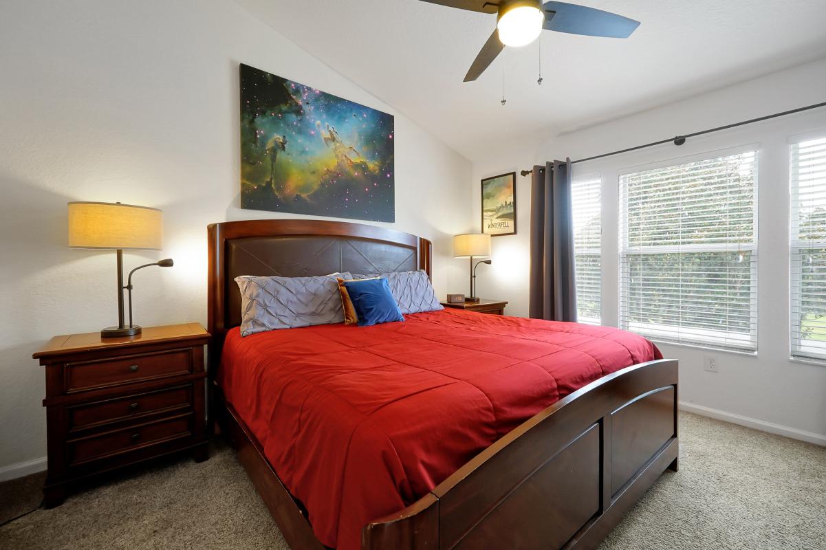 Master suite with King bed.