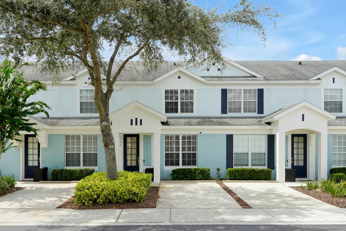 Front of townhouse.