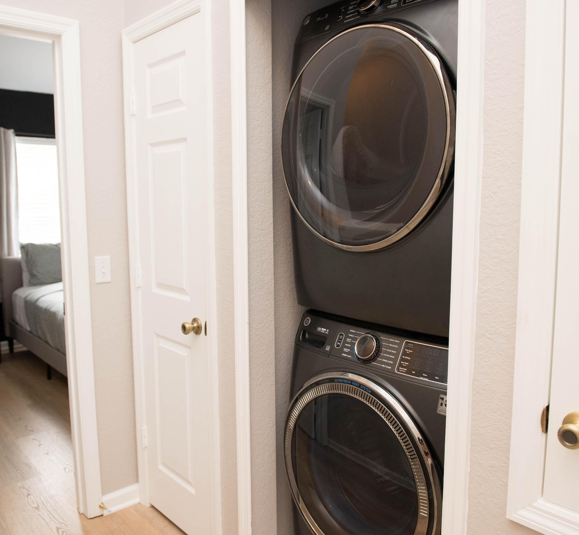 Full washer and dryer