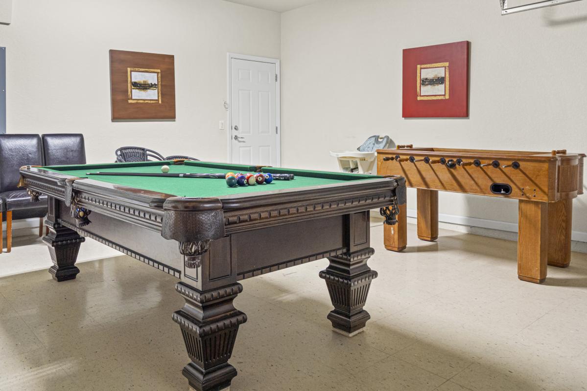 Pool and Fussball Tables