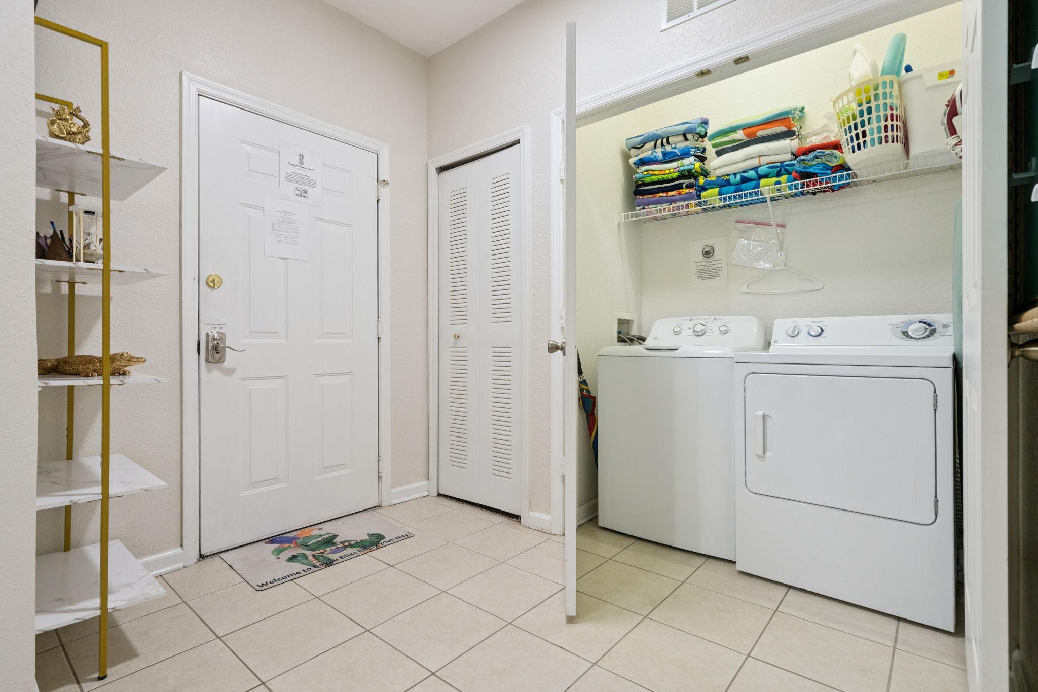 Front door/ laundry