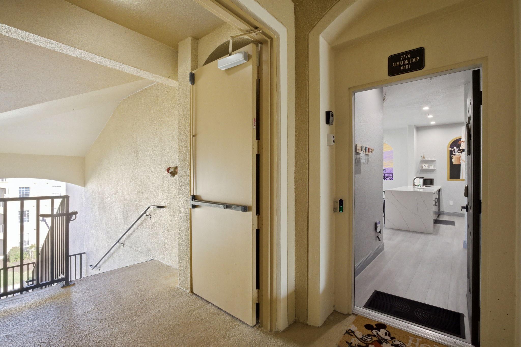 Outside entry and stairs 