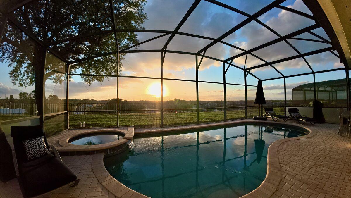 Pool Sunset